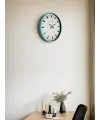 36 Cm Turkuaz Sade Şık Duvar Saati