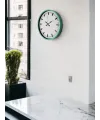 36 Cm Turkuaz Sade Şık Duvar Saati