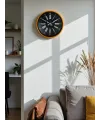 36 Cm Turuncu Dekoratif Duvar Saati