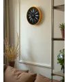 36 Cm Turuncu Dekoratif Duvar Saati