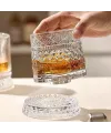 360 Derece Dönen Bardak - 280 ml - Kristal Cam