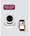 360° Dönen Akıllı Wifi Kamera – Uzaktan Kontrol Ve İki Yönlü Ses Özellikli