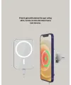 360° Döner Başlıklı Magsafe Araç Telefon Tutucu 15w Güvenli Kablosuz Şarj