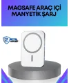 360° Döner Başlıklı Magsafe Araç Telefon Tutucu Hızlı Şarjlı
