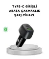 38w Araç Şarj Cihazı Type-c Pd Usb Hızlı Şarj Çift Port