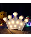 3d Dekoratif Pilli Kraliçe Tacı Model Led Masa Ve Gece Lambası
