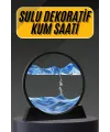 3d Led Işıklı Kum Saati Gece Lambası Hareketli Sulu Kum Saati Dekoratif