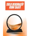 3d Led Işıklı Kum Saati Gece Lambası Hareketli Sulu Kum Saati Orta Boy