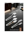 3’lü İnox Çelik Mutfak Maşa Seti - Makarna Pasta Salata Çok Amaçlı Maşa 3 lü SET 722225