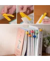 3’lü Otomatik Kitap Ayıracı – Akıllı Silikon Yer İmi Klips Seti, Okuma Severler İçin Pratik Kitap Aksesuarı