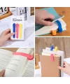 3’lü Otomatik Kitap Ayıracı – Akıllı Silikon Yer İmi Klips Seti, Okuma Severler İçin Pratik Kitap Aksesuarı