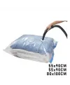 3lü Set  Vakumlu  Poşet  Hurç 2 Adet Xl= 55x90cm + 1adet Xxl= 80x100cm  %75 Yer Tasarrufu