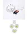 3lü Uzaktan Kumandalı Yapışkanlı Kablosuz Led Spot Lambalar