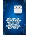 3.nesil İos Android Uyumlu Bluetooth 5.0 Beyaz Çağrı Cevaplama