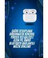 3.nesil İos Android Uyumlu Bluetooth 5.0 Beyaz Çağrı Cevaplama Yeni Nesil