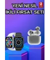 3.nesil Tws Bluetooth Kulaklık Ve Dokunmatik Ekran Akıllı Saat Sesli Görüşme