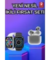 3.nesil Tws Bluetooth Kulaklık Ve Dokunmatik Ekran Akıllı Saat Sesli Görüşme
