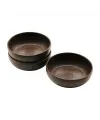 3pcs  Naturel Plastik Çerezlik  Çap: 10cm - Derinlik: 3cm