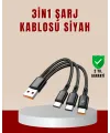 3’ü 1 Arada Hızlı Şarj Kablosu – İos Android Type-c Uyumlu