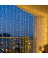 3x3 M Premium Perde LED - 8 Fonksiyonlu Su Geçirmez İç Dış Mekan Teras Dekor Işıkları