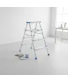 4+4 Çift Basamaklı Alüminyum Metal Merdiven