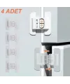 4 Adet Buzdolabı, Çekmece Ve Dolap Kapağı Çocuk Kilidi