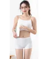 4 Adet Kadın Dikişsiz Görünmez İz Yapmaz Mini Şort Boxer Beyaz
