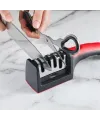 4 Aşamalı Kaymaz Tabanlı Hızlı Bıçak ve Makas Bileme Aracı  Keskin ve Pratik Kullanım