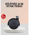 4 Cm Çap Kilitsiz Tekerlek Ayağı Tekli Hafif Mobilyalar İçin