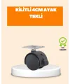 4 Cm Kilit Mekanizmalı Mobilya Ayağı Tekli
