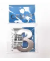 4 Cm Plastik Krom Kaplama Kapı Numarası - 3