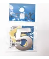 4 Cm Plastik Krom Kaplama Kapı Numarası - 5