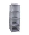  4 Gözlü Dolap Organizer Zebra Model