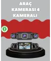 4 Kameralı Araç Kayıt Cihazı Full Hd Park İzleme Gece Görüş
