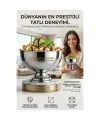 4 lü  Ayaklı Dondurma Tatlı Kokteyl ve Sunum Kasesi -  Paslanmaz Çelik 14 cm 723027