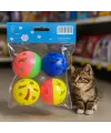 4lü Çıngıraklı Top Kedi Oyuncağı