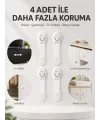 4lü Çocuk Güvenlik Dolap Ve Çekmece Kilidi