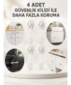 4lü Esnek Kayışlı Çocuk Güvenlik Kilidi Pratik Ve Güvenli Kullanım