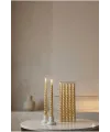 4lü Lüks Burgu Şamdan Mumu 26 cm - Damlatmaz Spiral Dekoratif Mum Seti