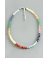 4 mm Karışık Doğaltaşlı Kolye