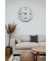40 cm Beyaz Metal Modern Duvar Saati