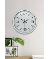 40 cm Beyaz Metal Modern Duvar Saati