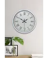 40 cm Beyaz Metal Retro Duvar Saati