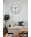 40 cm Beyaz Metal Standart Duvar Saati