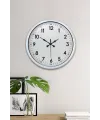 40 cm Beyaz Metal Standart Duvar Saati