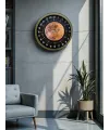 40 Cm Eskitme Metal 24 Saat Göstergeli Özel Tasarım Duvar Saati