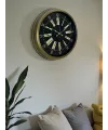 40 Cm Metal Antik Roma Eskitme Duvar Saati