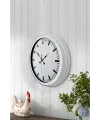 40 Cm Metal  Beyaz Modern Duvar Saati