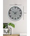 40 Cm Metal  Beyaz Modern Duvar Saati