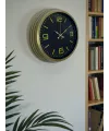 40 Cm Metal Eskitme Vintage Duvar Saati